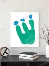 Abstract Handprint Canvas Wall Art for Living Room Home Decor – view 3