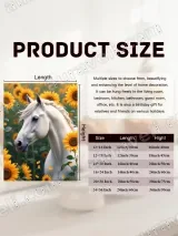White Horse Sunflower Field Canvas Wall Art for Home Decor – view 7
