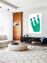 Abstract Handprint Canvas Wall Art for Living Room Home Decor – view 5