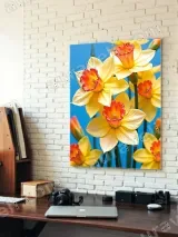 Daffodil Floral Canvas Wall Art for Living Room Bedroom Home Decor – view 4