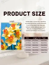 Daffodil Floral Canvas Wall Art for Living Room Bedroom Home Decor – view 7