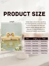 Cute Ducklings & Daisy Canvas Wall Art for Living Room Home Decor – view 7