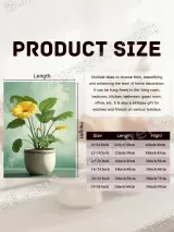 Yellow Gerbera Floral Canvas Wall Art for Living Room Home Decor – view 6