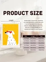 Cute Spotty Dog with Heart Glasses Canvas Wall Art for Living Room Decor – view 7