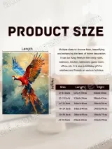 Colorful Macaw Parrot Oil - Painting Canvas Wall Art for Home Decor – view 7