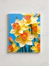 Daffodil Floral Canvas Wall Art for Living Room Bedroom Home Decor – view 2