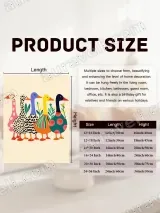 Whimsical Colorful Ducks Canvas Wall Art for Living Room Home Decor – view 7