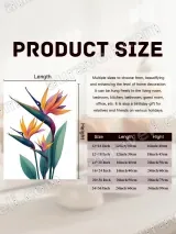 Colorful Bird of Paradise Floral Canvas Wall Art for Living Room & Bedroom Home Decor – view 6