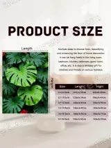 Green Tropical Monstera Leaf Canvas Wall Art for Living Room Home Decor – view 6