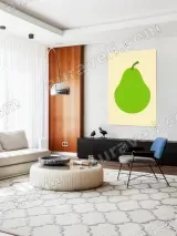 Green Pear Minimalist Canvas Wall Art for Living Room Home Decor – view 5