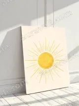 Sun Watercolor Canvas Wall Art for Home Decor – view 3