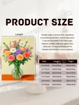 Colorful Floral Bouquet Vase Canvas Wall Art for Living Room Home Decor – view 6