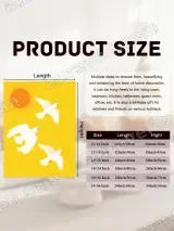 White Doves Sunny Yellow Canvas Wall Art for Living Room Home Decor – вид 7