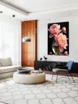 Pink Peonies in Vase Canvas Wall Art for Living Room Bedroom Home Decor – view 5