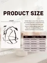 Abstract Black Brushstroke Canvas Wall Art for Living Room Home Decor – view 7