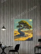Fantasy Twisted Desert Tree Canvas Wall Art for Living Room Home Decor – вид 2