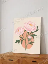 Pink Peony Floral Canvas Wall Art for Bedroom & Living Room Home Decor – view 4