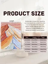 Colorful Layered Mountain Abstract Canvas Wall Art for Home Decor – view 7