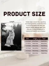 White Wolf Black & White Forest Canvas Wall Art for Home Decor – вид 7