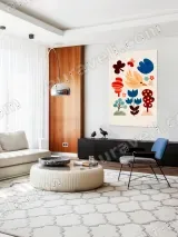 Whimsical Bird & Floral Canvas Wall Art for Nursery Home Decor – вид 5