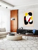Abstract Geometric Canvas Wall Art for Living Room Bedroom Home Decor – view 5
