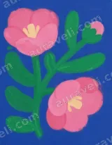 Floral Pink Flowers Canvas Wall Art for Living Room Bedroom Home Decor wall art print