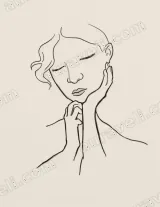 Minimalist Woman Line Art Canvas Wall Art for Bedroom & Living Room Decor wall art print