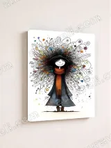 Whimsical Cartoon Character Abstract Canvas Wall Art for Home Decor – вид 4