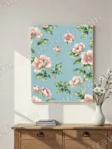 Pink Floral Canvas Wall Art for Bedroom & Living Room Home Decor – view 2