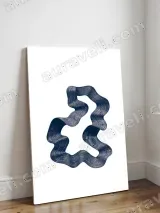 Abstract Wavy Curve Canvas Print for Living Room Home Decor – view 3
