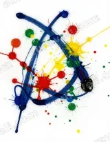 Abstract Color Splash Canvas Wall Art for Living Room framed modern home decor
