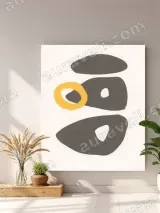 Abstract Geometric Shapes Canvas Wall Art for Living Room Bedroom Home Decor – view 3