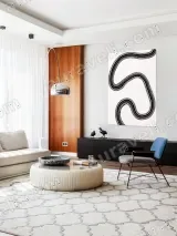 Abstract Curved Line Canvas Wall Art for Living Room & Bedroom Home Decor – view 5
