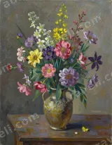 Colorful Floral Bouquet Canvas Wall Art for Living Room Home Decor wall art print