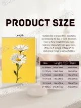 White Daisy Floral Canvas Wall Art for Living Room Bedroom Home Decor – view 7
