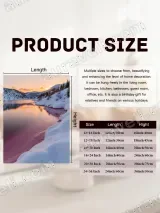 Winter Sunset Lake Snowy Mountain Canvas Wall Art for Living Room Decor – вид 7