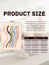 Abstract Wavy Lines Canvas Wall Art for Living Room Bedroom Home Decor – view 6