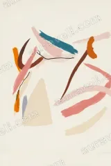 Abstract Brushstroke Canvas Wall Art for Living Room Bedroom framed modern home decor