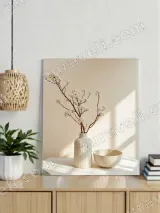 Minimalist Floral Still Life Canvas Wall Art for Living Room Home Decor – вид 3