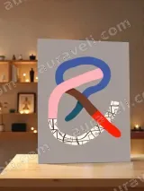 Abstract Intertwined Curves Canvas Wall Art for Living Room Home Decor – view 3