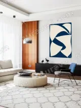 Abstract Geometric Canvas Wall Art for Living Room Home Decor – вид 5