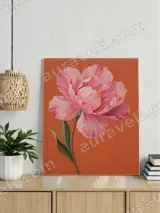 Pink Peony Floral Canvas Wall Art for Living Room Bedroom Home Decor – view 2