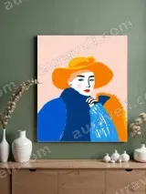 Pop Art Fashion Woman Canvas Wall Art for Home Decor