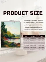 Vibrant Nature Lake Forest Landscape Canvas Wall Art for Living Room Decor – view 6