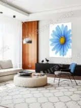 Blue Daisy Floral Canvas Wall Art for Living Room Bedroom Home Decor – view 5