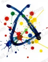 Abstract Colorful Paint Splatter Canvas Wall Art for Living Room Home Decor wall art print