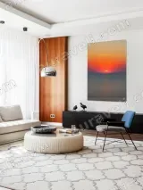 Serene Ocean Sunset Canvas Wall Art for Living Room Bedroom Home Decor – view 5