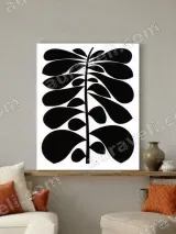 Abstract Botanical Leaf Canvas Wall Art for Living Room Home Decor – view 4