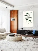 Abstract Botanical Canvas Wall Art for Living & Bedroom Home Decor – view 5