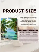 Tropical Beach Palm Tree Canvas Wall Art for Living Room Bedroom Home Decor – view 6